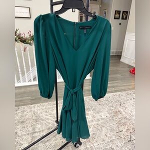 White House Black Market Emerald Long Sleeve Dress